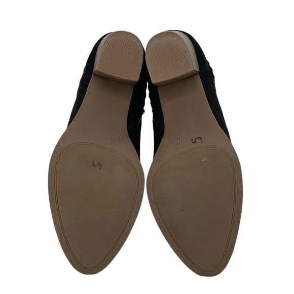 SM New York Boots Women's 6.5 Black Barbie Ankle Bootie Zip Pointed Toe - Picture 8 of 17